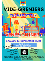 Affiche Braderie Brocante Coloré Couleurs Primaires Bleu Rouge Jaune Vide Grenier Chiner Objets vintage-4